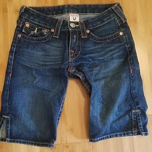 True religion brand Jean short size 25